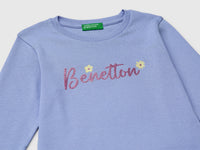 T-shirt com logótipo glitter em algodão orgânico - ucb_image_DS1