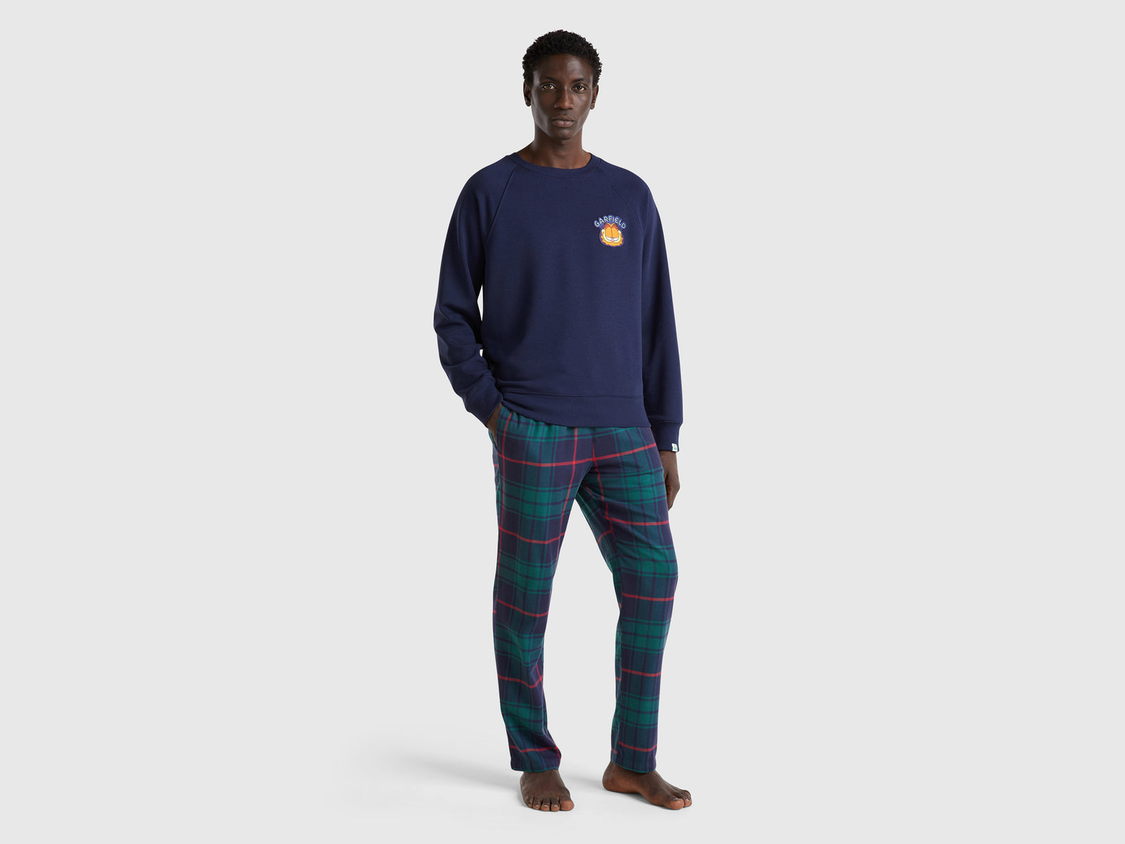 Flannel tartan trousers