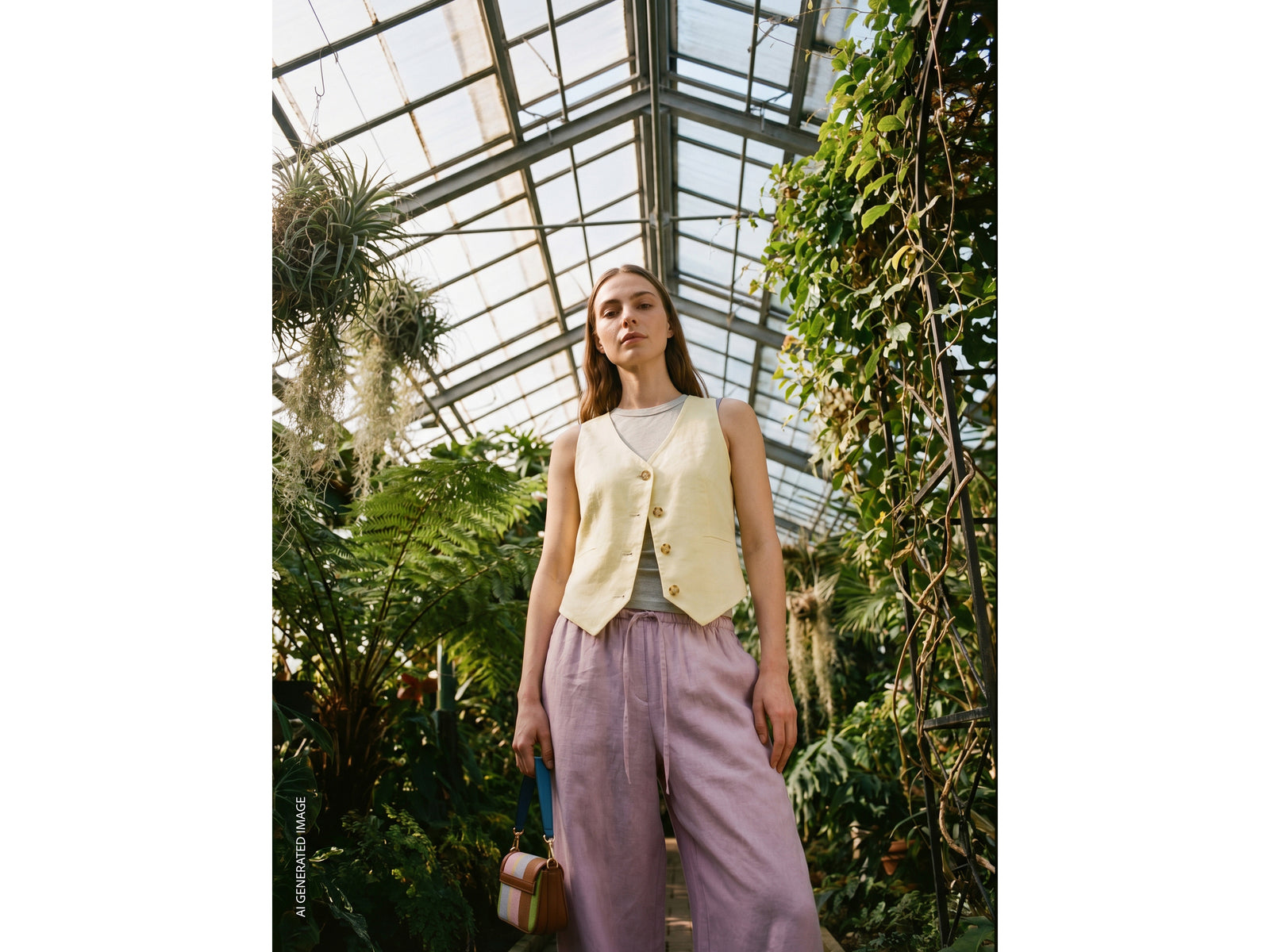 100% linen vest