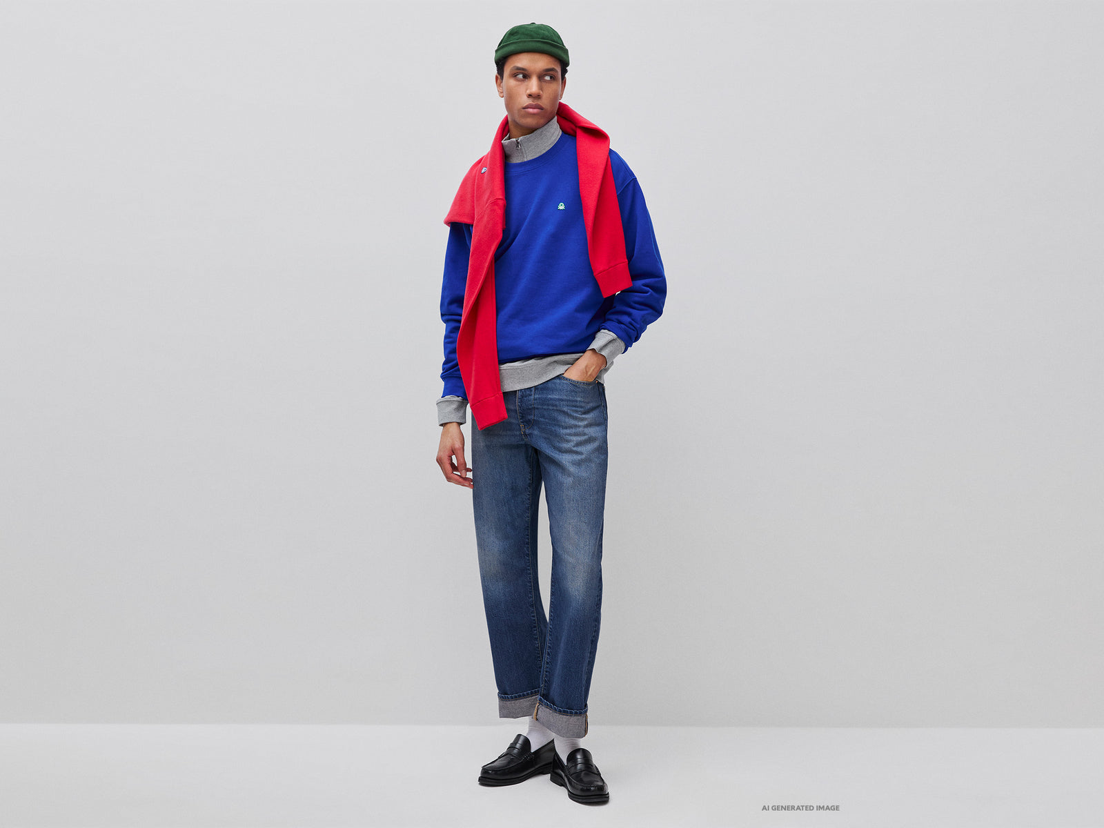 Sweatshirt with logo patch
