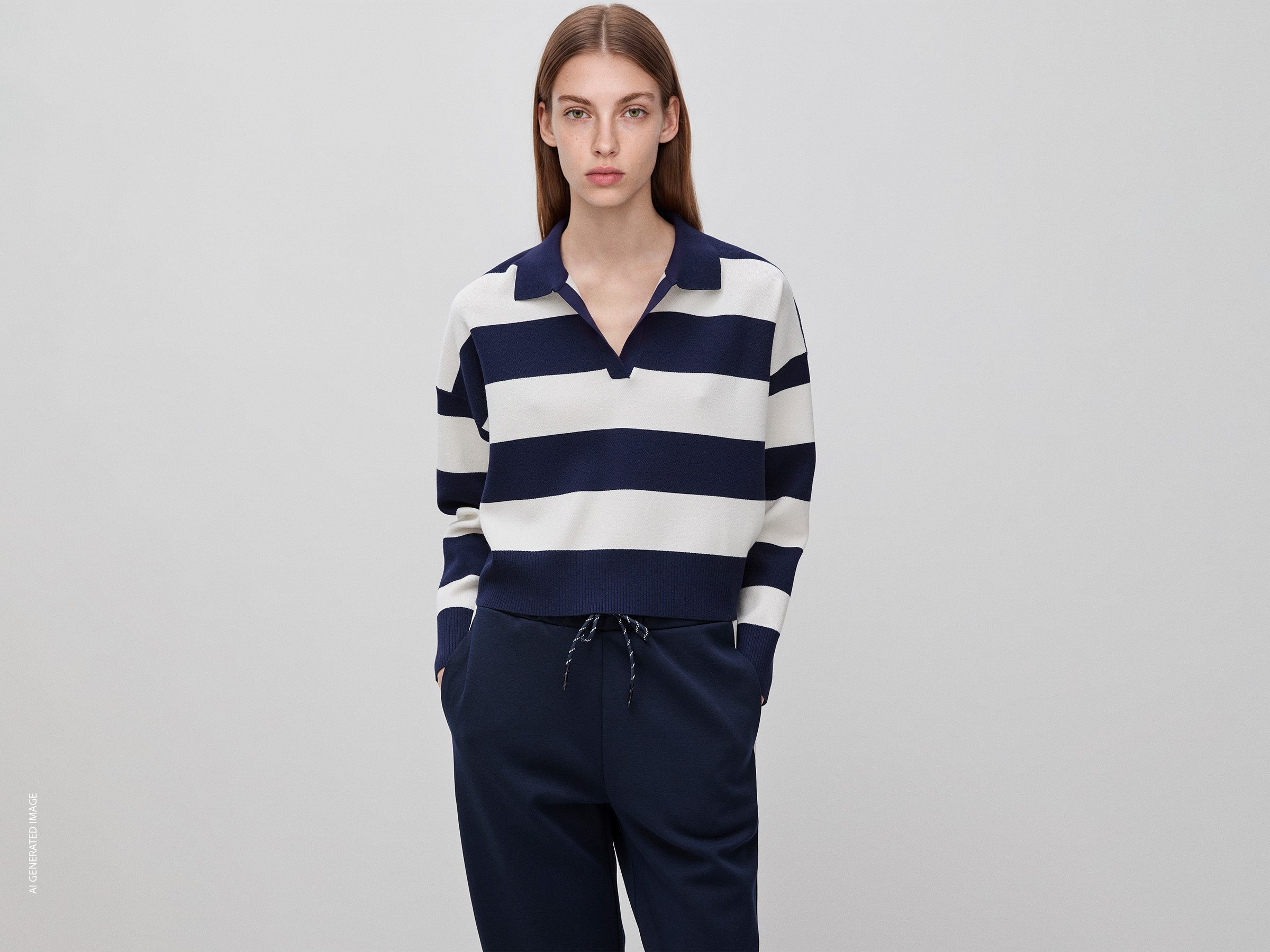 Camisola polo às riscas - ucb_image_F