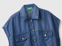 Casaco sem mangas em chambray - ucb_image_FY