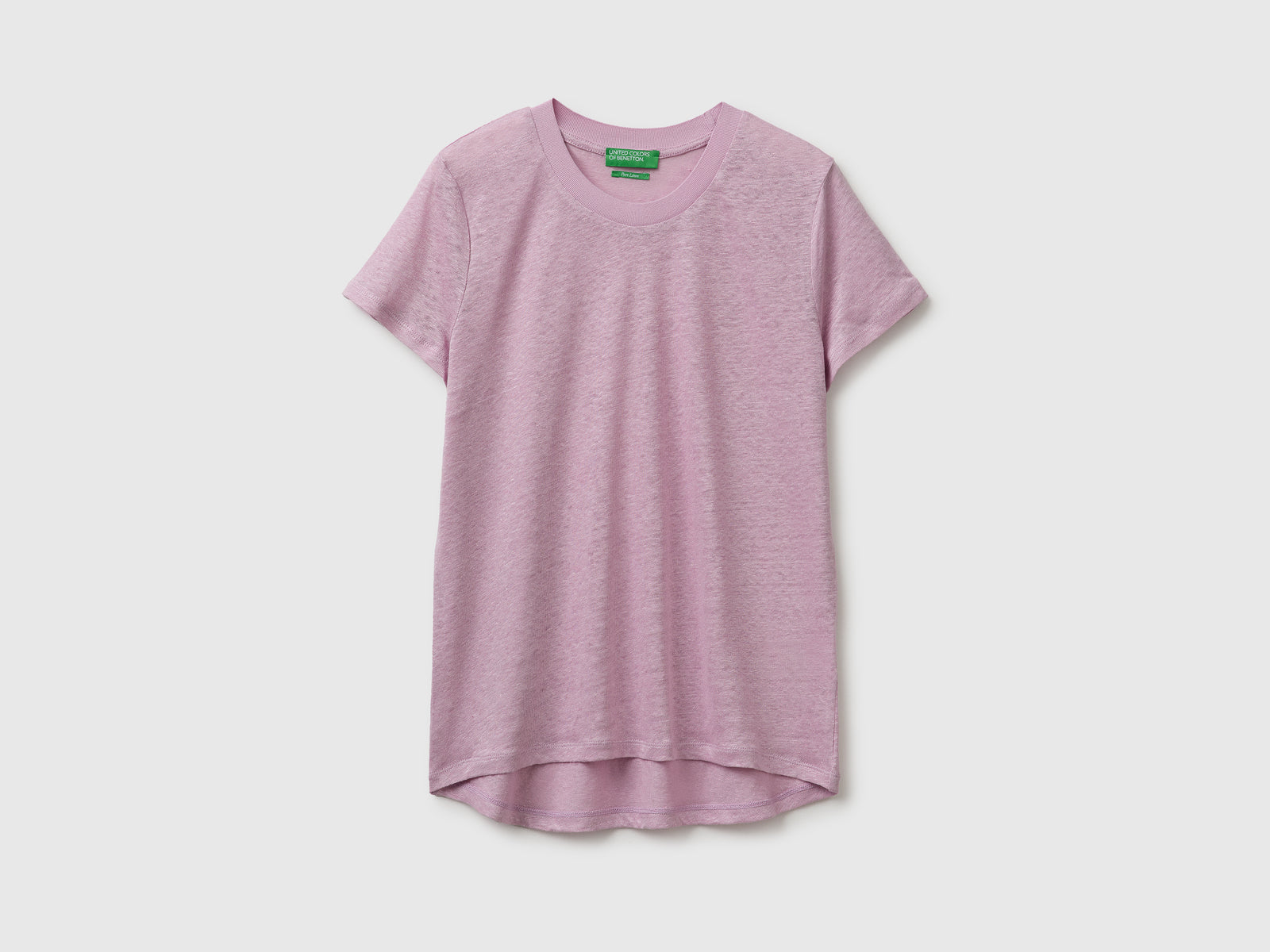 Crew neck T-shirt in pure linen - ucb_image_FS