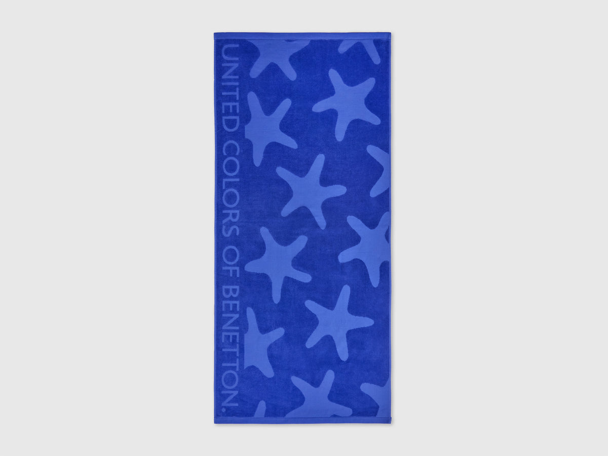 Toalha de praia azul bluette com estrelas-do-mar - ucb_image_FS
