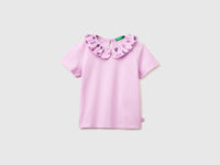 T-shirt with ruffles on the collar - ucb_image_FS