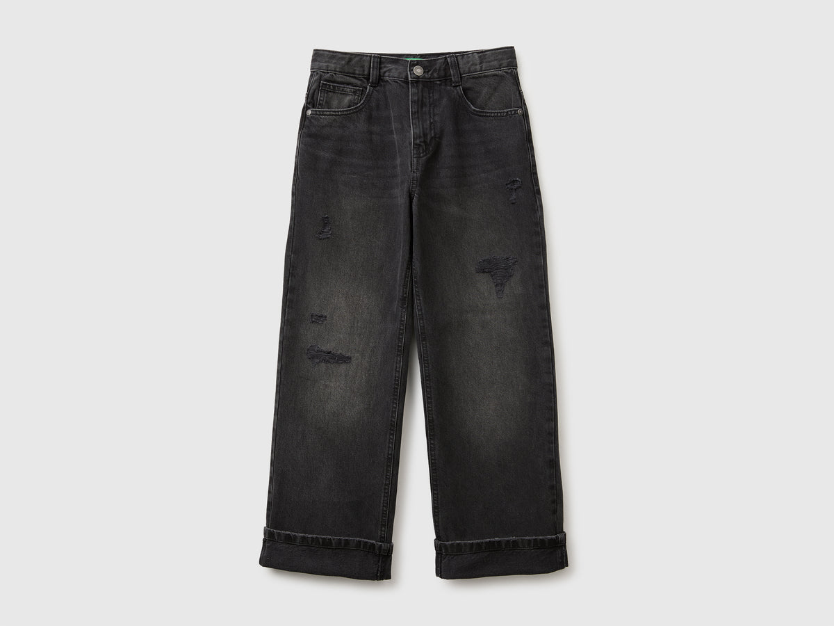 Jeans straight fit com rasgos - ucb_image_FS