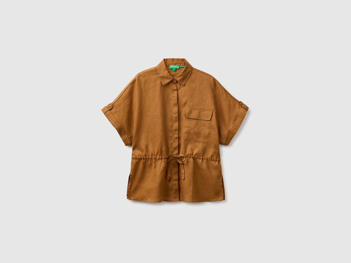 Camisa sahariana em linho puro - ucb_image_FS
