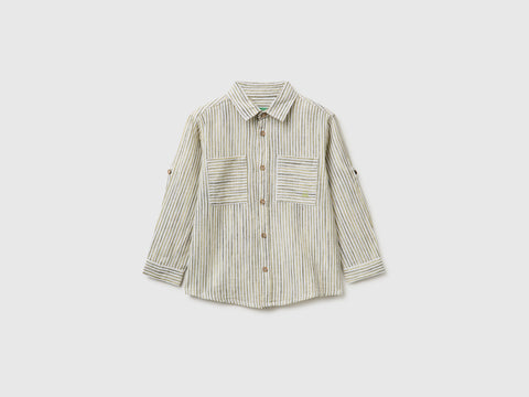 Striped linen blend shirt - ucb_image_FS