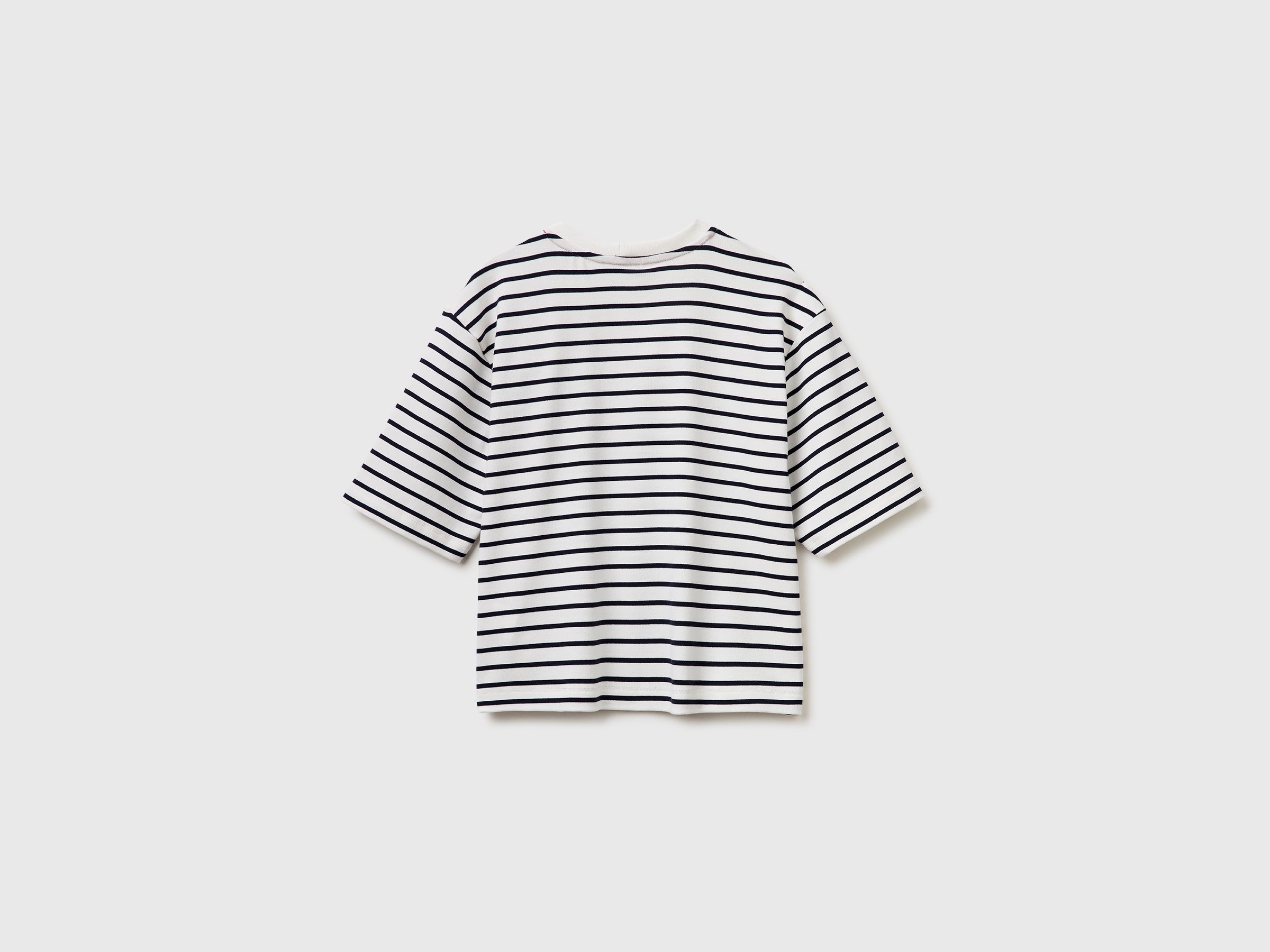 T-shirt às riscas marinière com bordado - ucb_image_BS