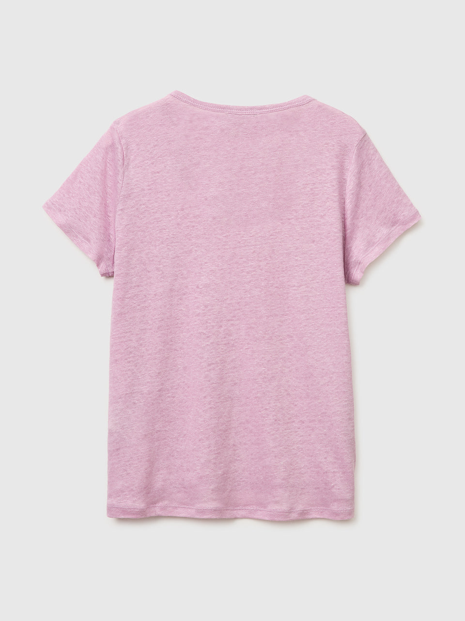 T-shirt de gola redonda em linho puro - ucb_image_BS