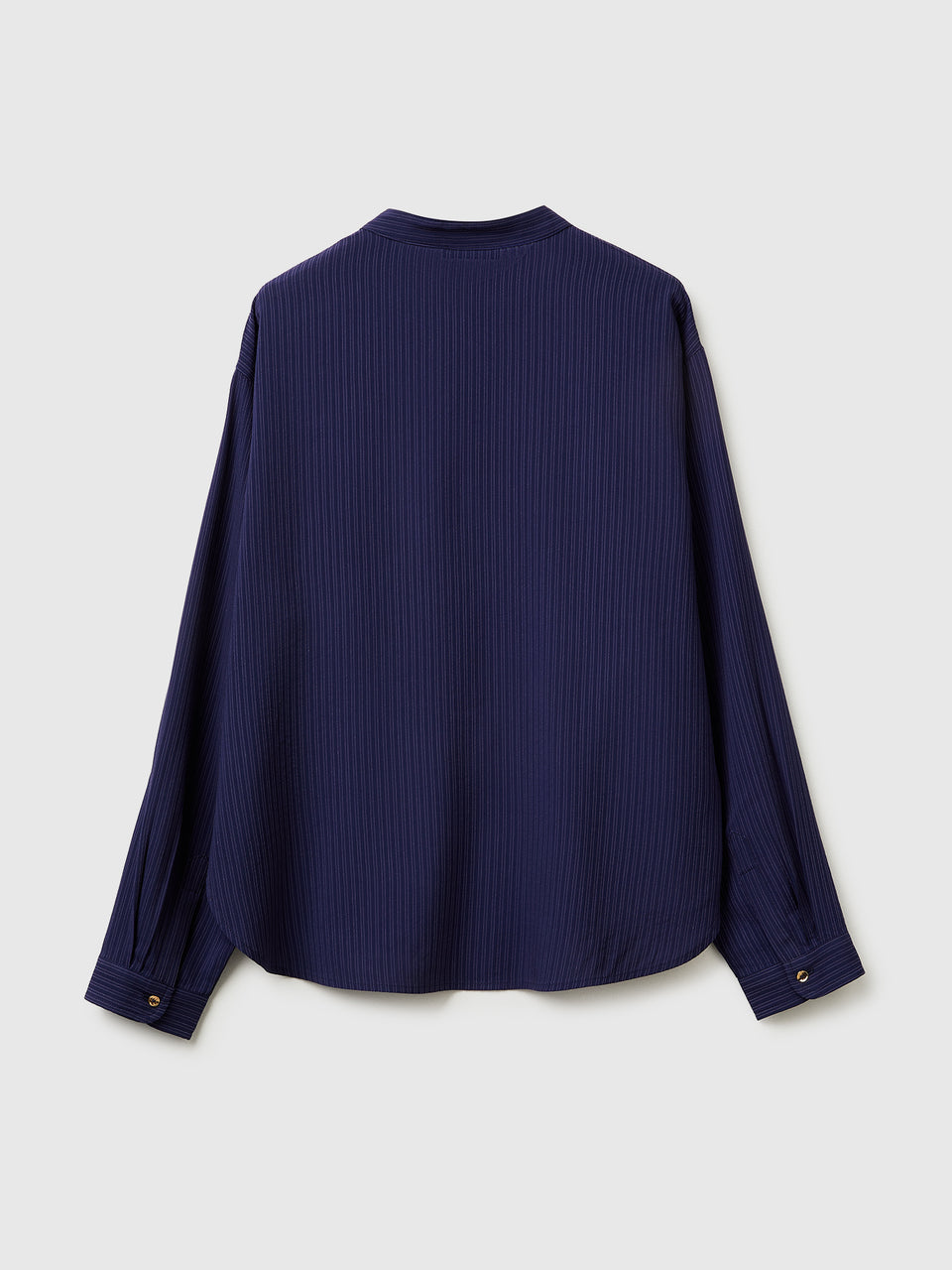 Blusa às riscas com gola coreana - ucb_image_BS