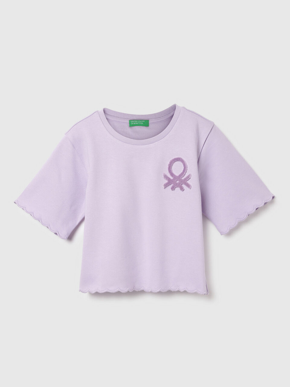 INTERLOCK T-SHIRT WITH PLUTCH EMBROIDERY image number 1