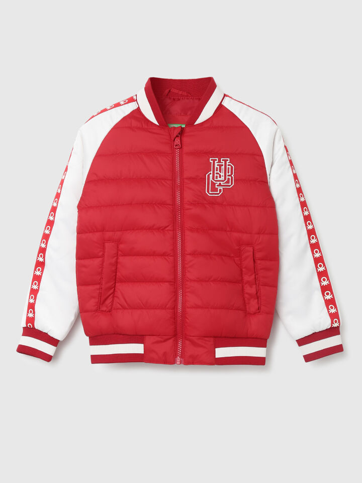 COLOR BLOCK ICON TAPE UCB BADGE JACKET