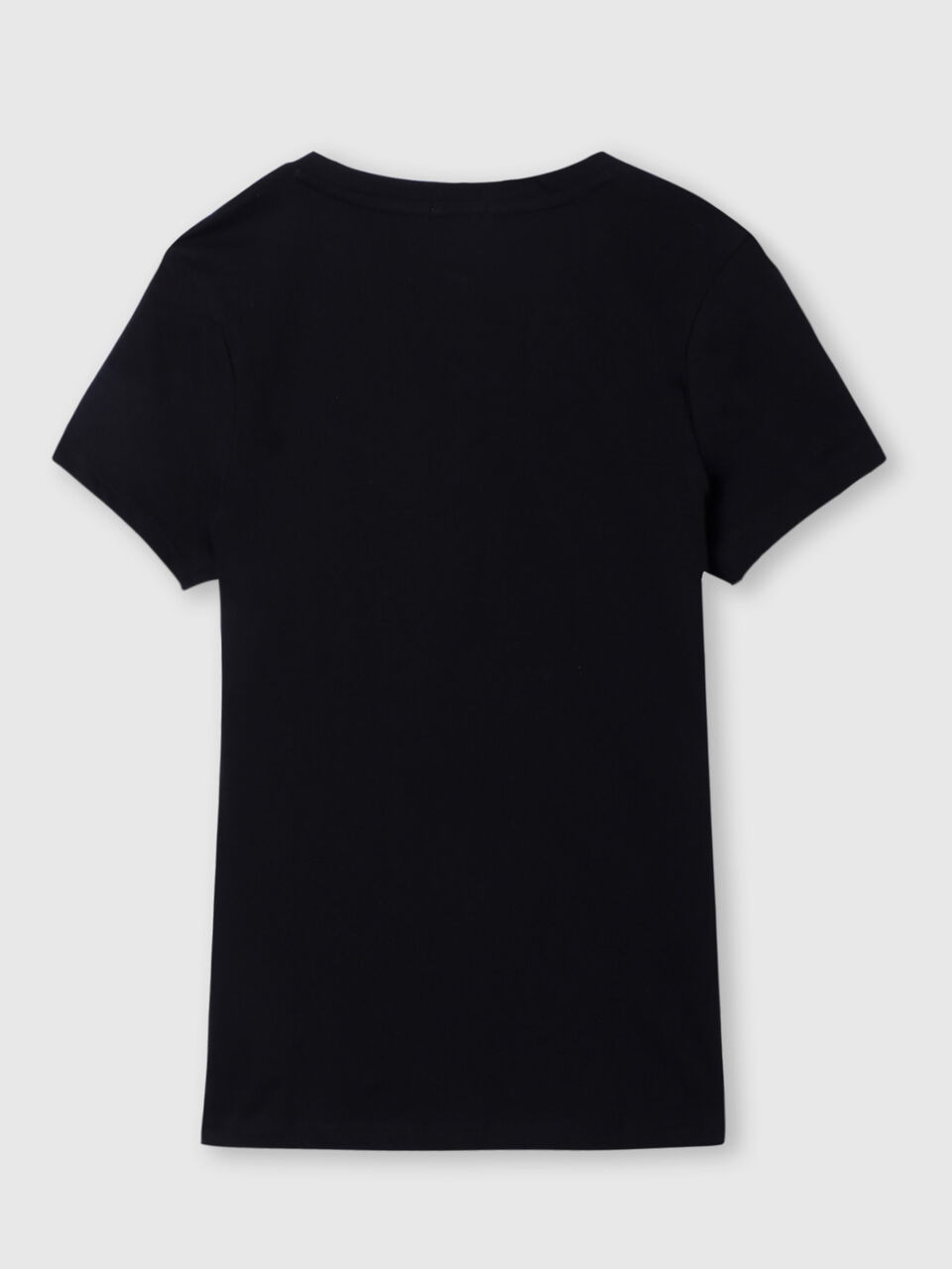 Basic V-Neck Tee with Logo image number null