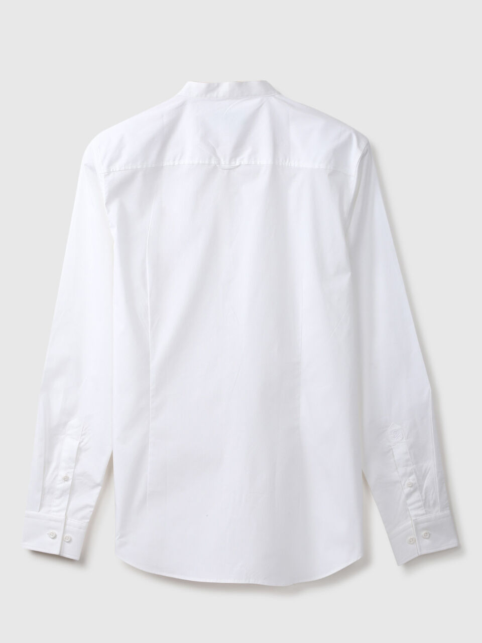 F/S STRETCH POPLIN MANDARIN SHIRT image number 2