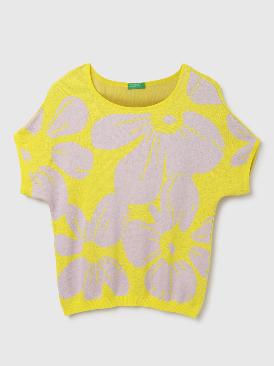 EXTD SLV FLORAL JACQUARD TRICOT image number 1