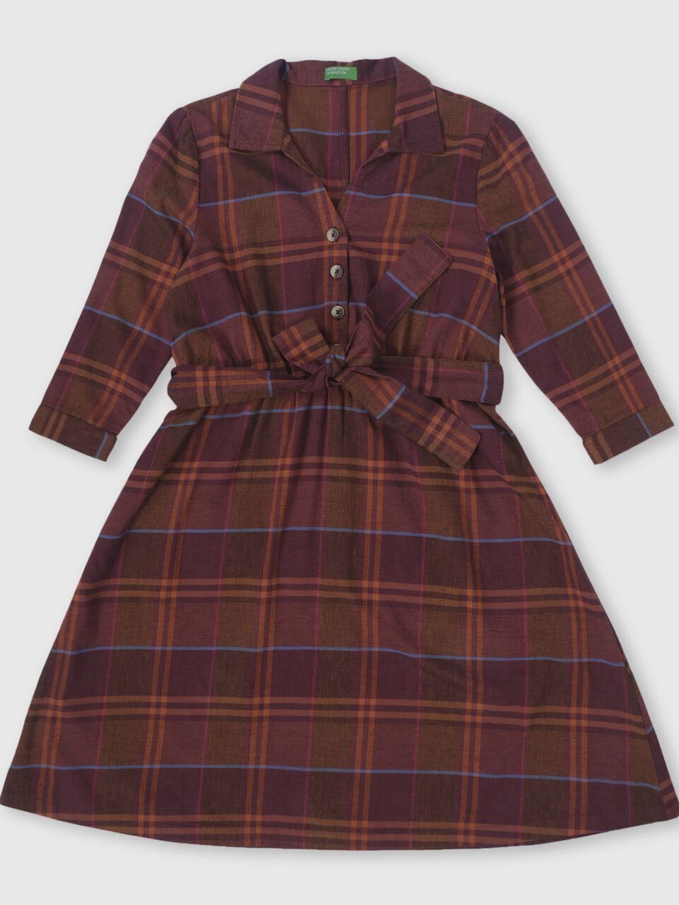 Basic Check Flannel Dress image number 1