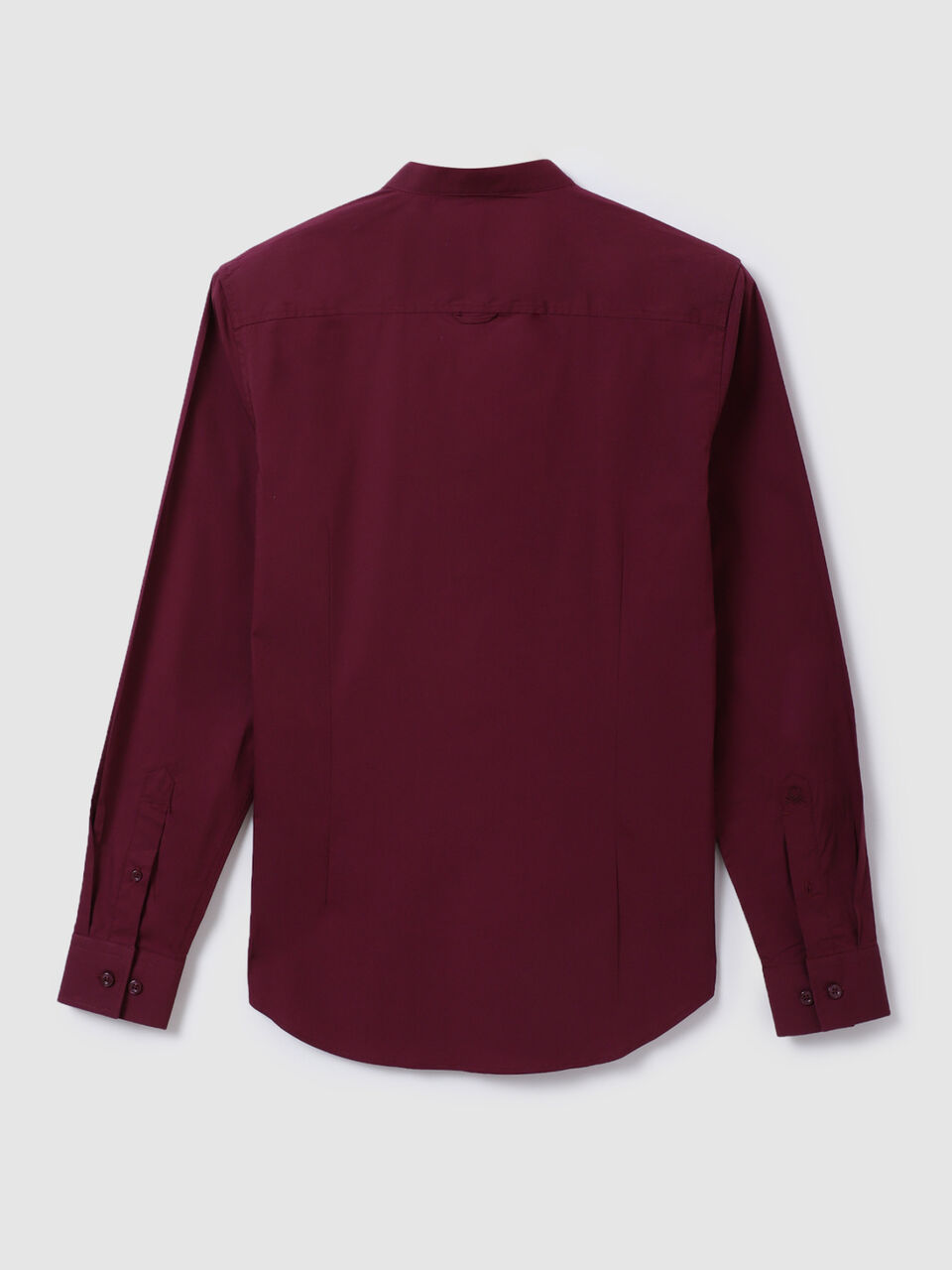 F/S POPLIN STRETCH MANDARIN COLLAR SHIRT image number 2