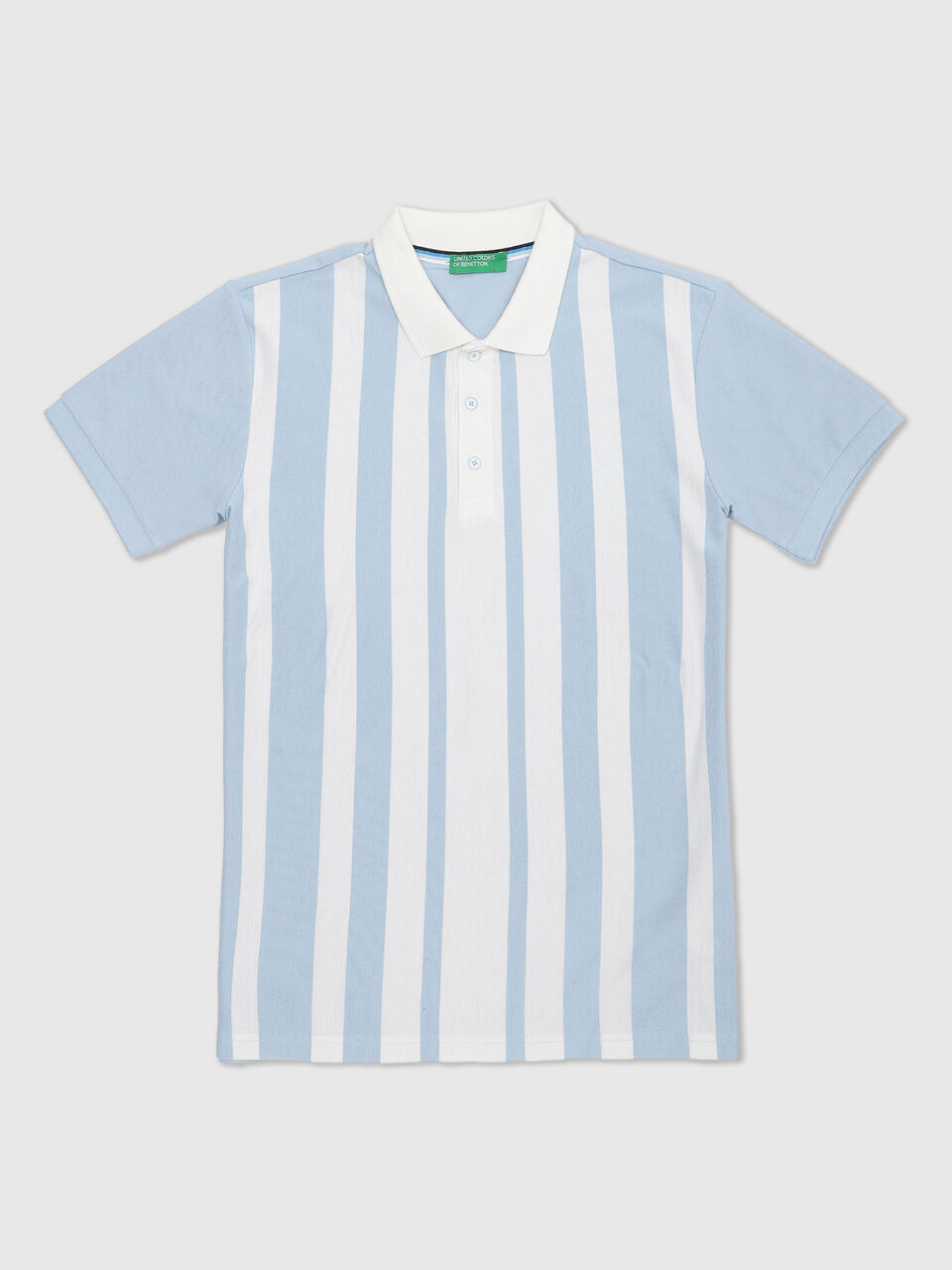 Gradation Vertical Striped Polo image number 1