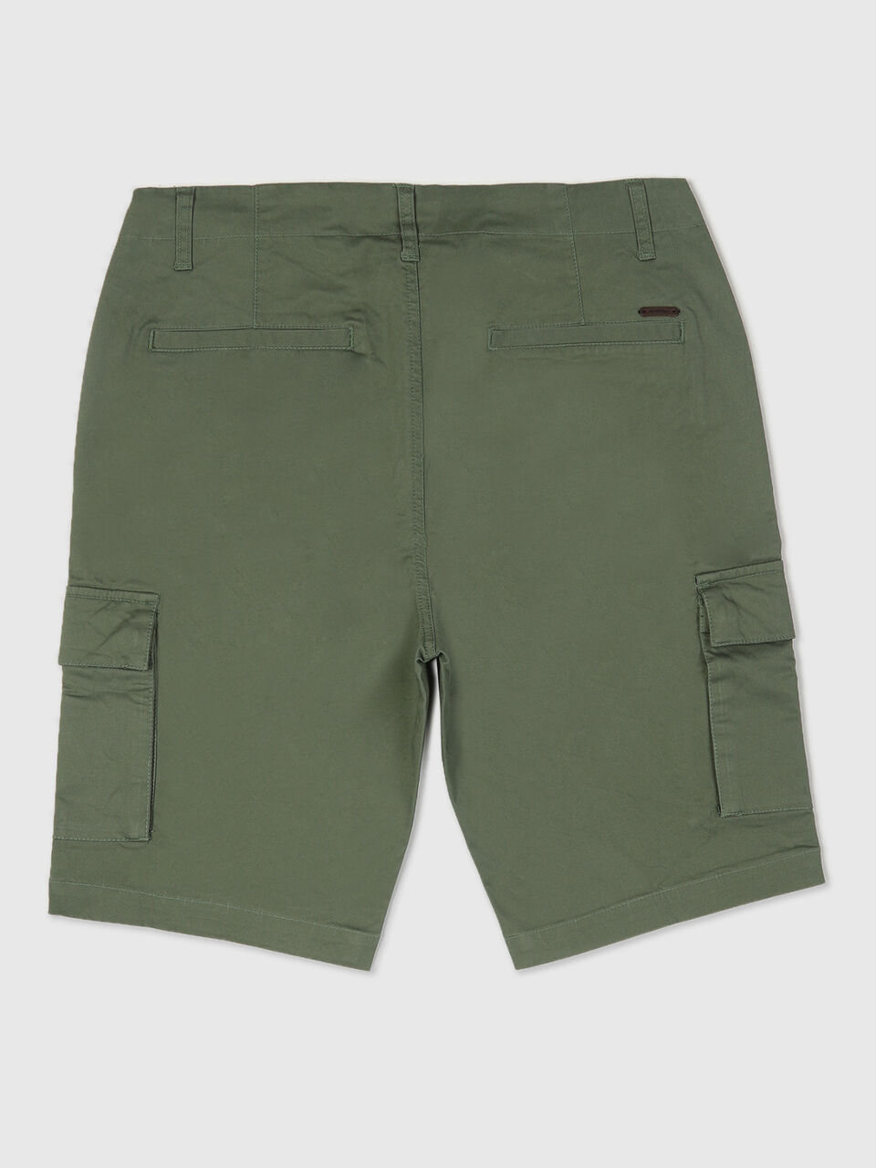 Slim Fit Satin Cargo Shorts image number 2
