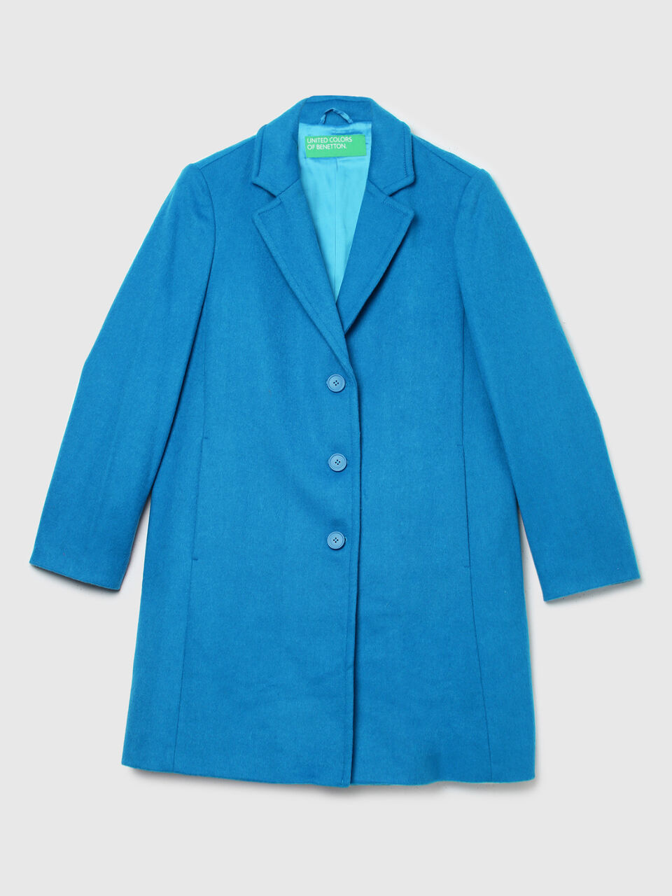 L/S LAPEL COLLAR KNEE LENGTH COAT image number 1
