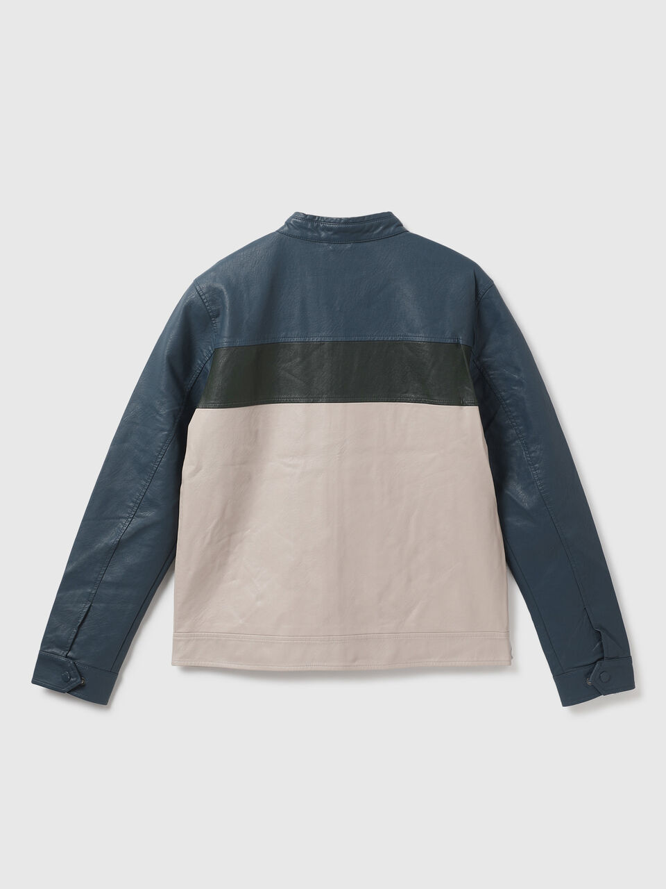 PU COLOR BLOCK JACKET image number null