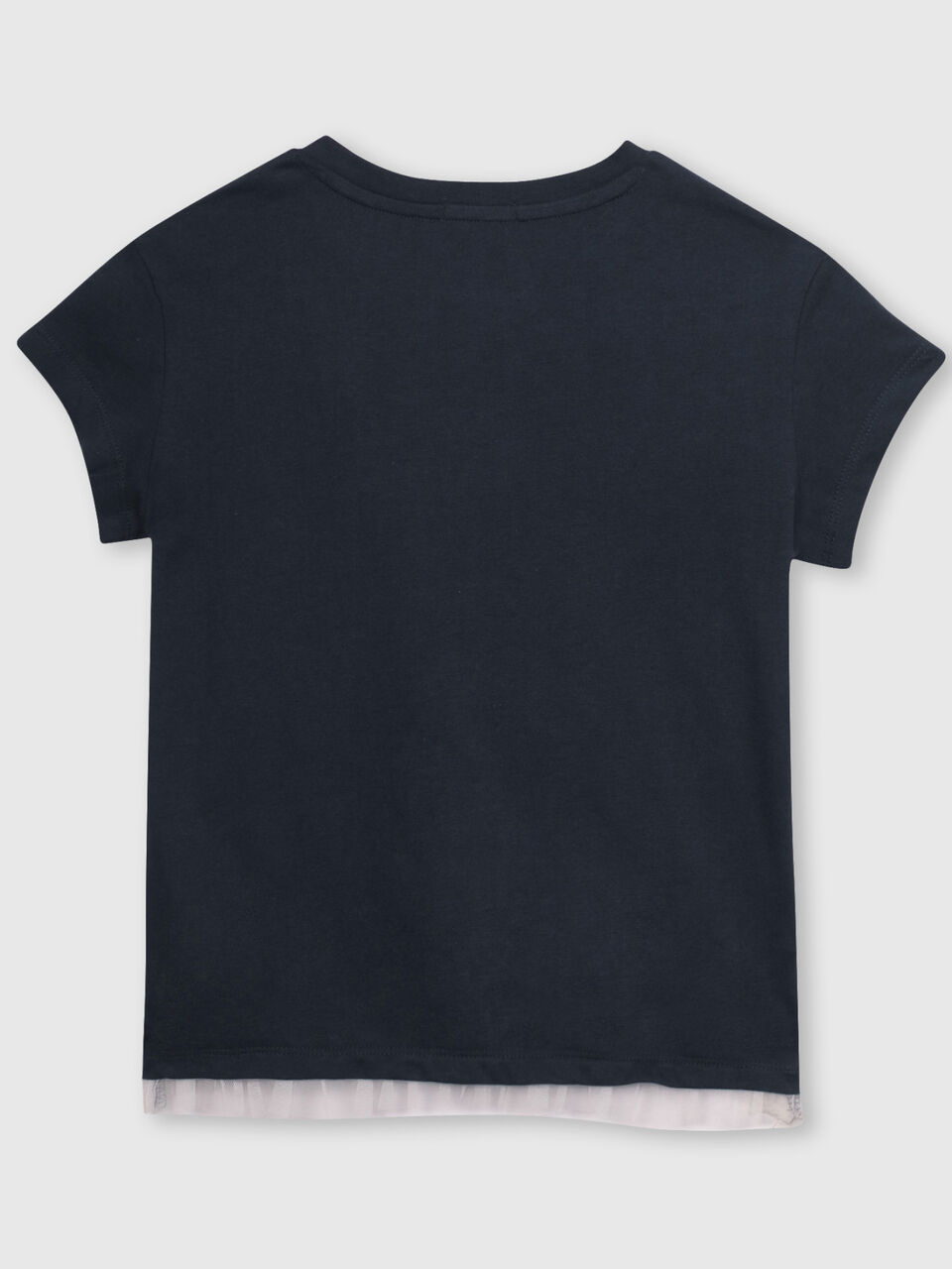 Ballerina t-shirt with laser cut tulle and stars image number 2