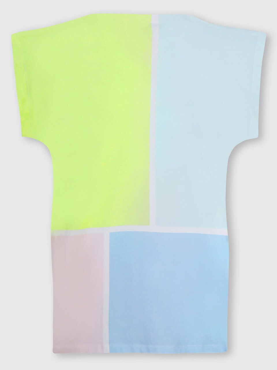 Color Block Dress with Pastel Bow Print image number 2