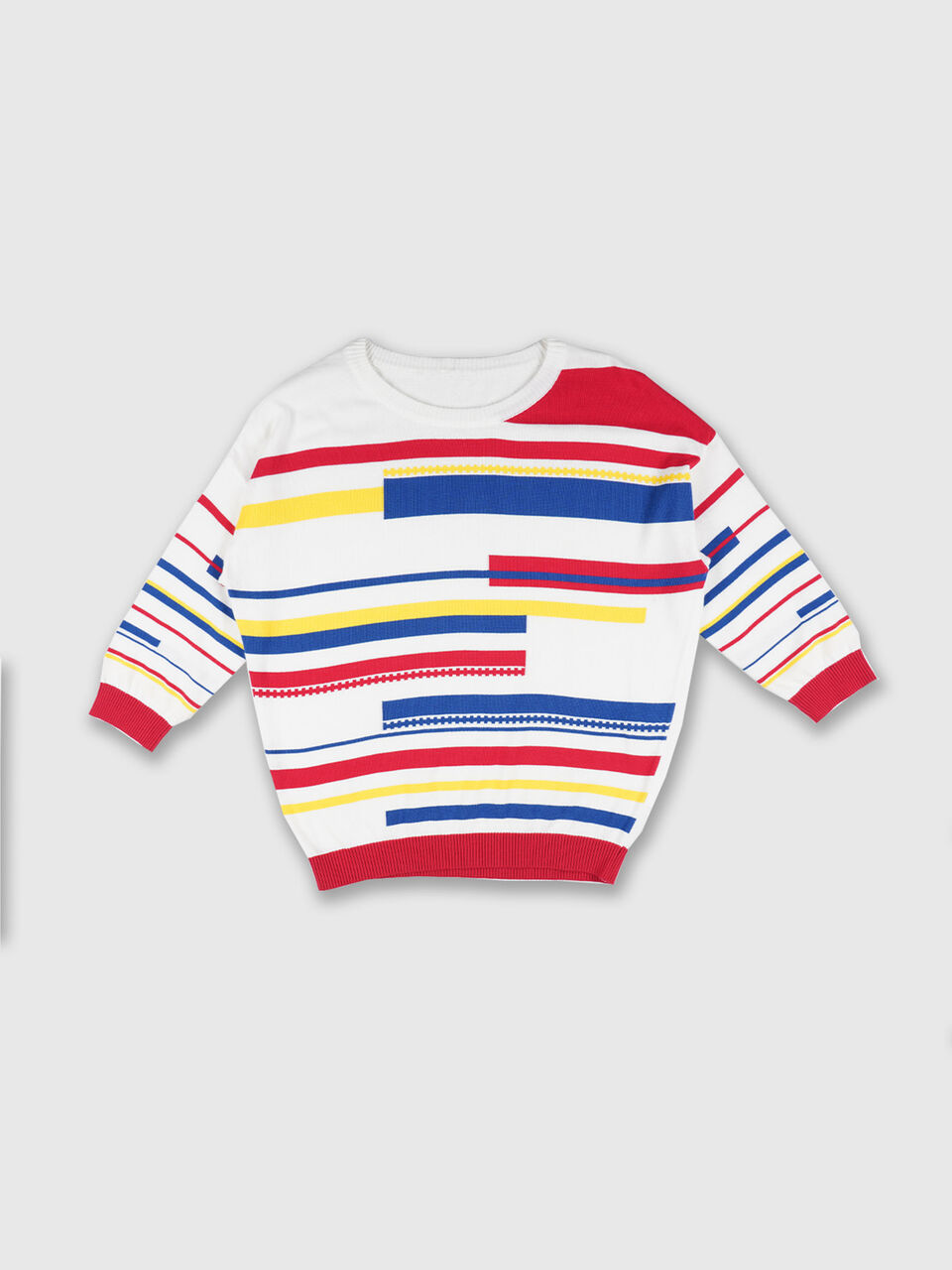 Extended Sleeve Broken Stripe Top image number null