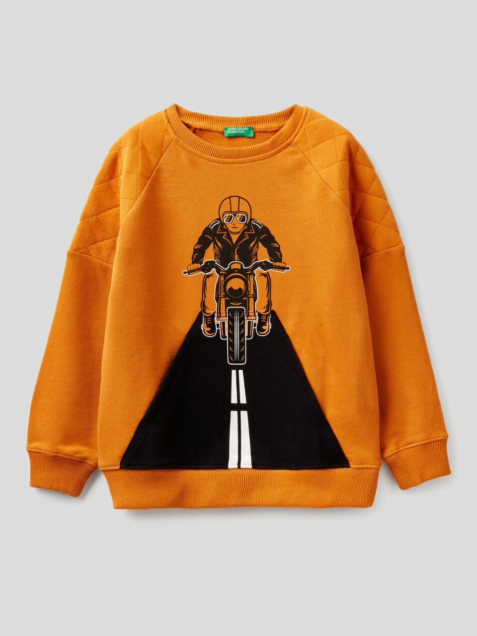 Sweatshirt with quilted details image number 1