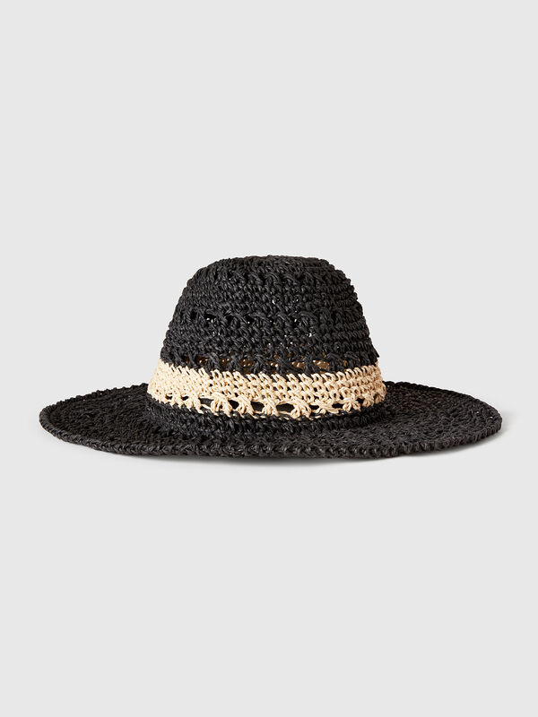 Fisherman's style hat in straw look Women