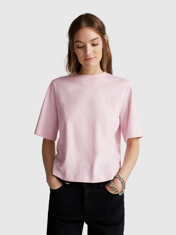 100% cotton boxy fit t-shirt Women