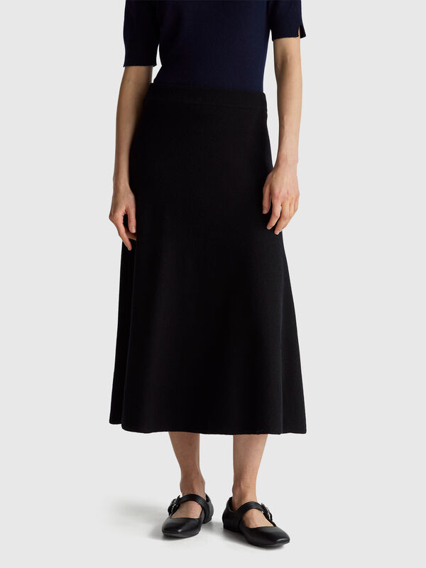 Knit midi skirt Women