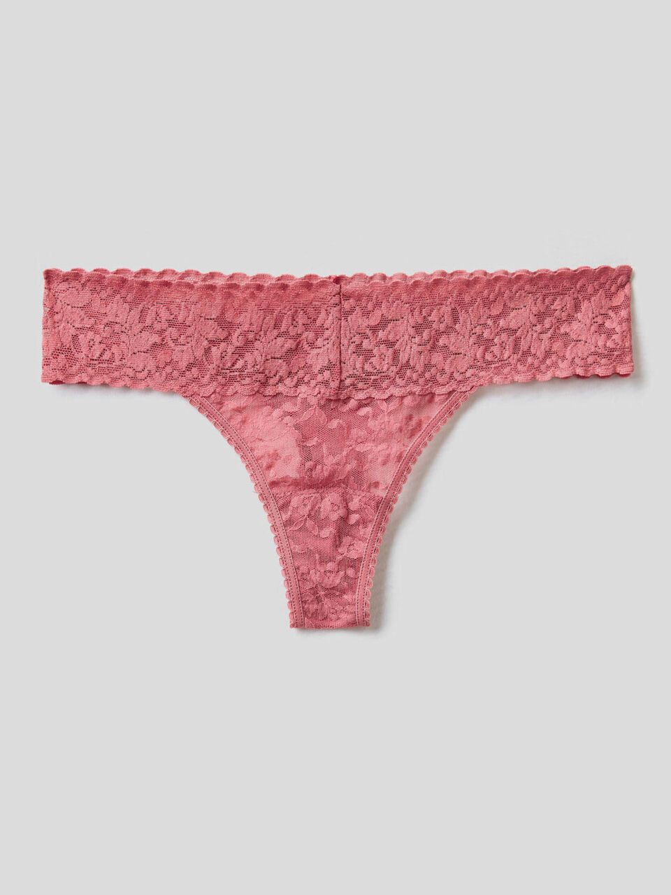 Stretch lace thong image number 1