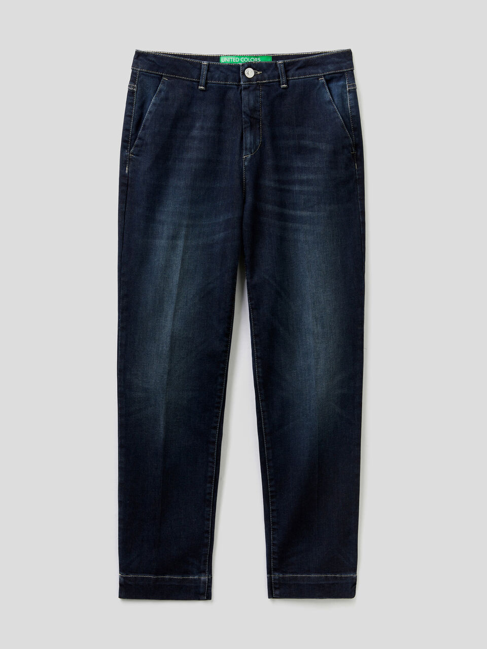 Slim fit denim chinos image number 1