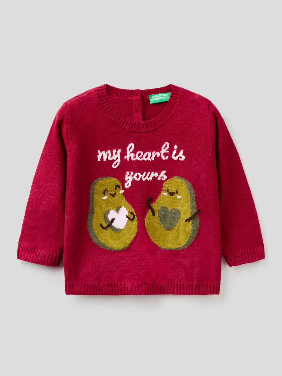 Sweater with inlaid design image number 1