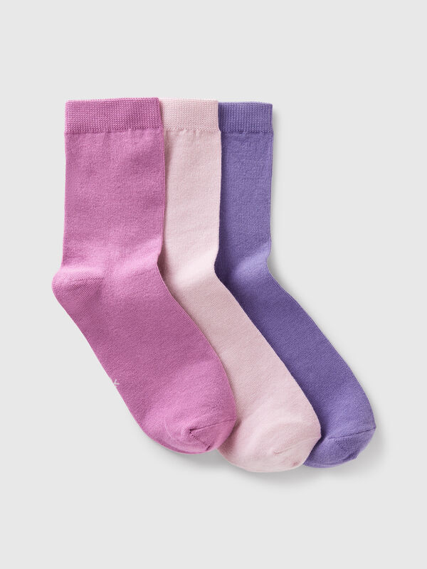 Three pack of cotton socks