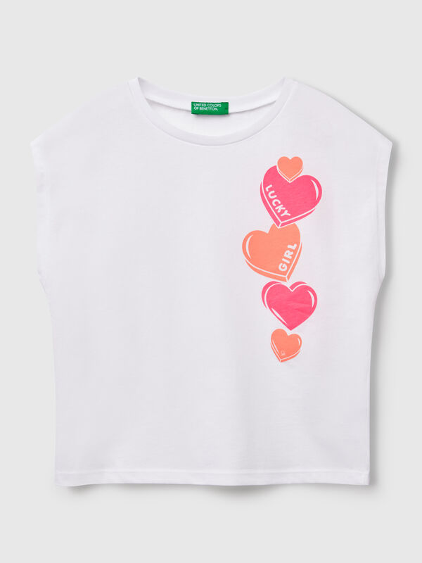 T-shirt with neon print Junior Girl