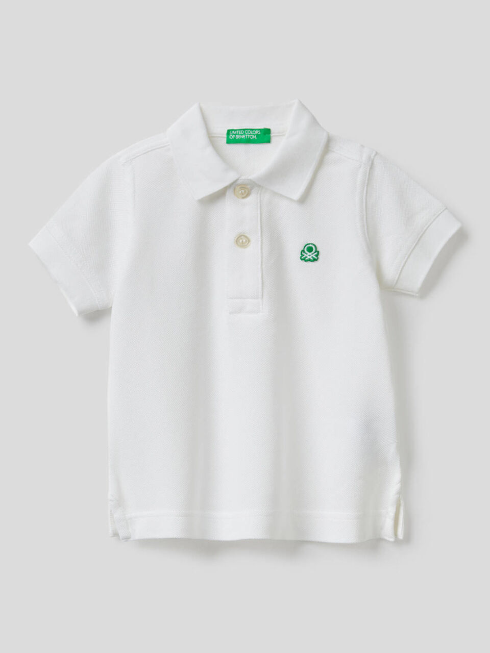 Polo in pure cotton pique image number 1