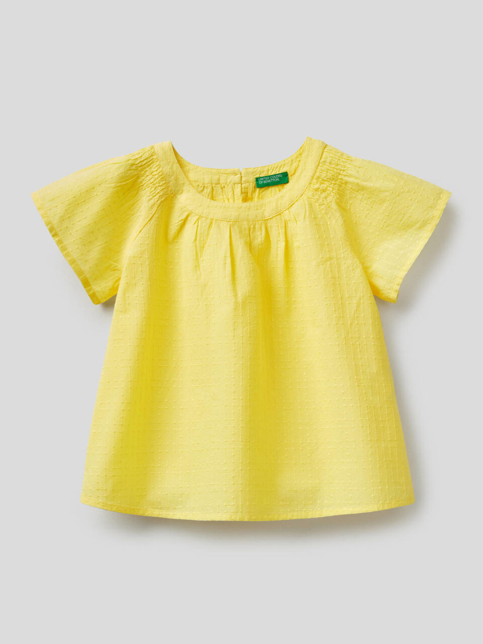 Embroidered blouse in 100% cotton image number 1