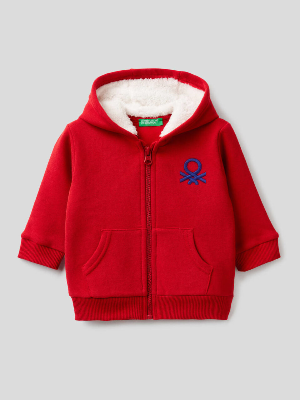 Sweatshirt with fleece-lined hood image number 1