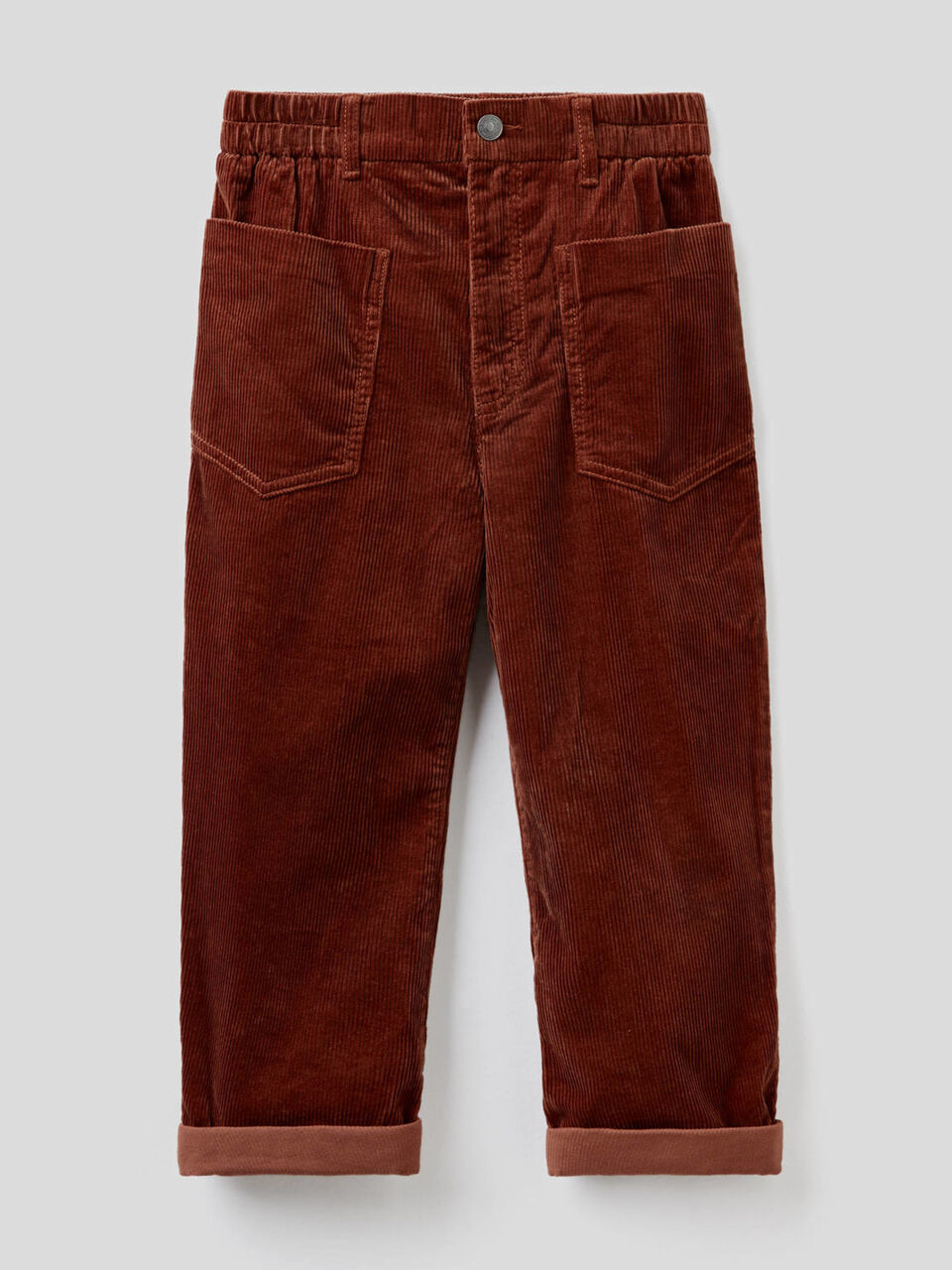 Velvet trousers with maxi pockets image number 1