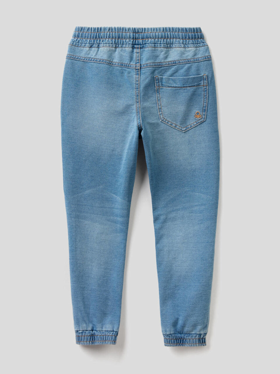 Sporty denim look sweatpants image number 2