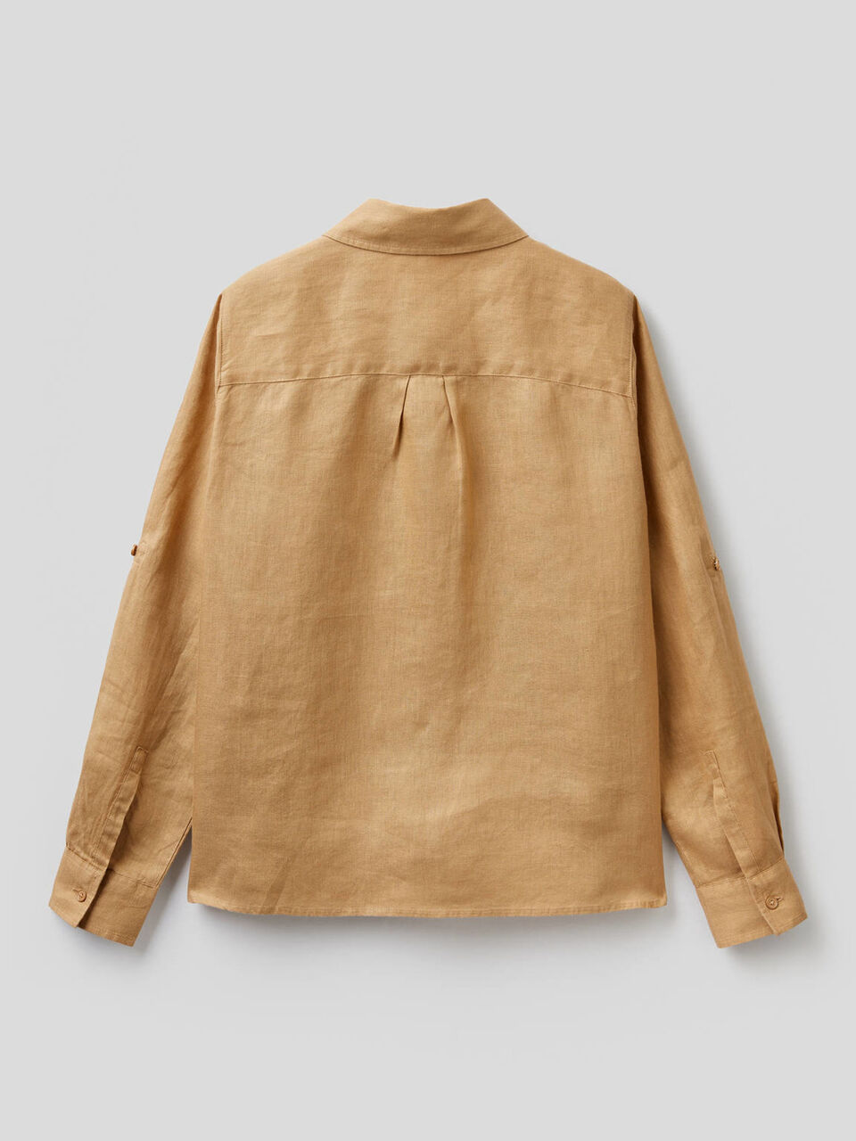 Long sleeve shirt in pure linen image number 2