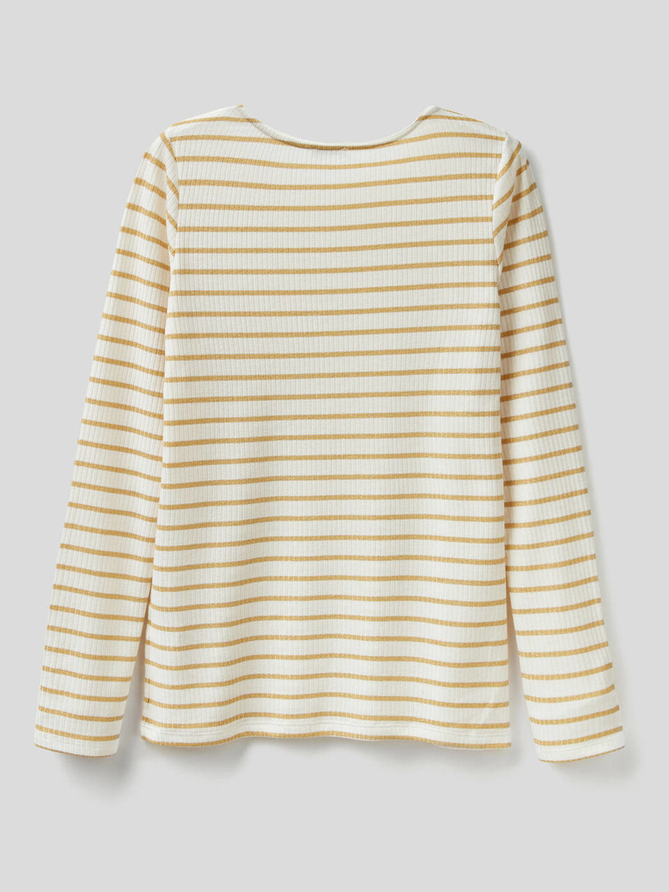 Striped t-shirt in stretch viscose blend image number 2