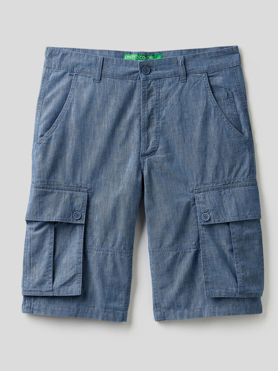 Jean-look cargo bermudas image number 1