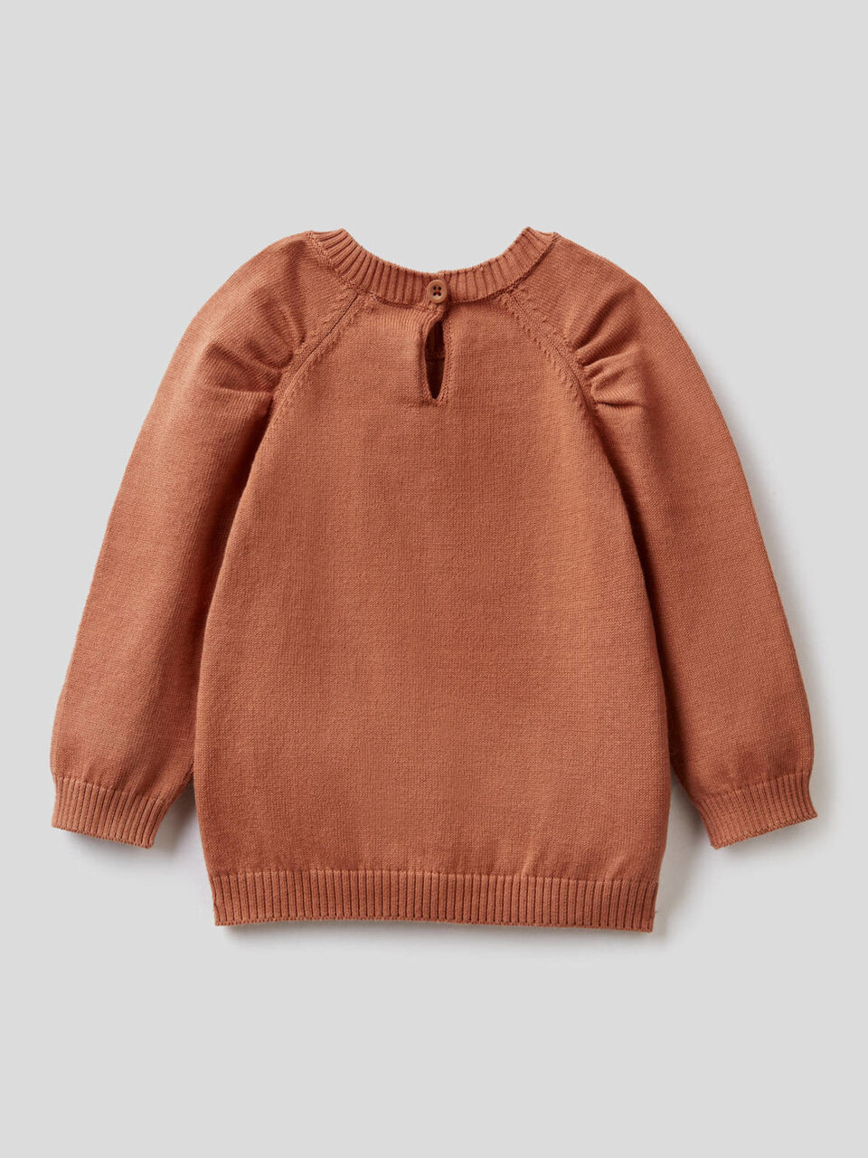 Sweater in pure cotton with embroidery image number 2
