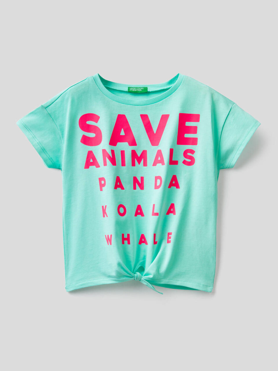 T-shirt with bow at the bottom image number 1