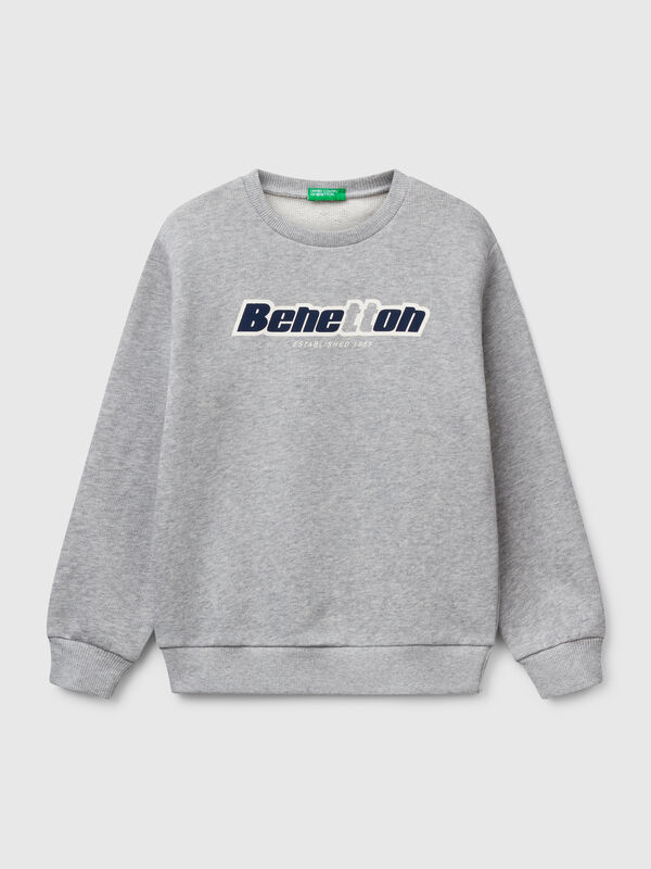 Pure cotton sweatshirt with print Junior Boy