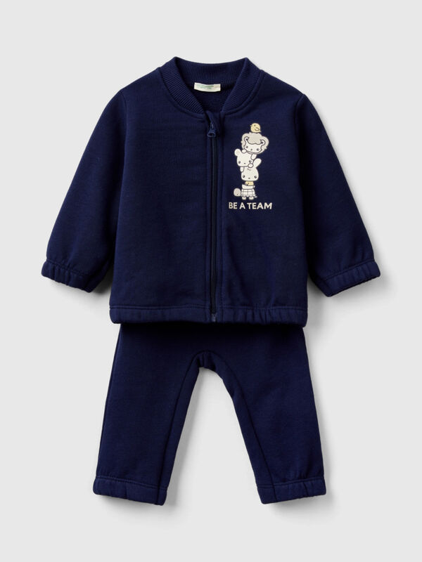 Organic cotton sweat outfit New Born (0-18 months)